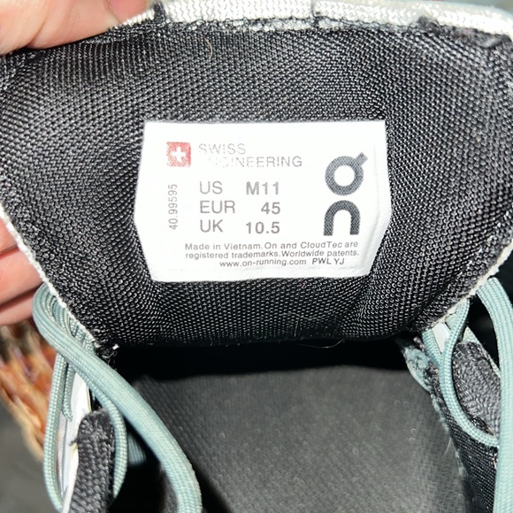 On Running Mens Cloud X2 Glacier/Olive Size 11 Running Shoes - Picture 7 of 7